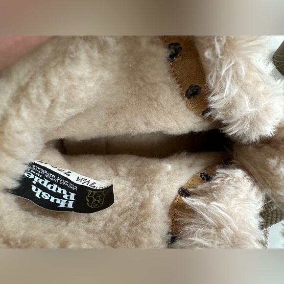 Vintage 70s 80s Hush Puppies Lined Fur Lace Up Suede Boots Size 7.5 - Picture 6 of 8